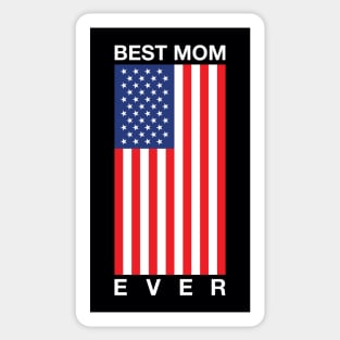 Best Mom Ever Vertical American Flag Sticker